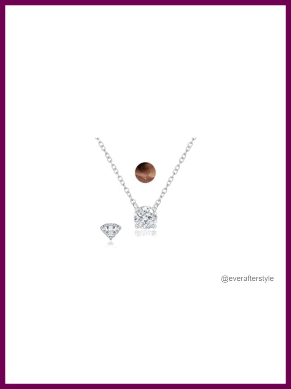 Moissanite Layered Necklace 925 Sterling Silver 18k White Gold Plated Pendant